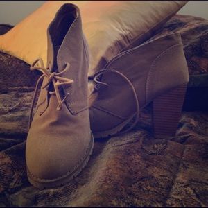 COPY - Suede Lace Up Booties